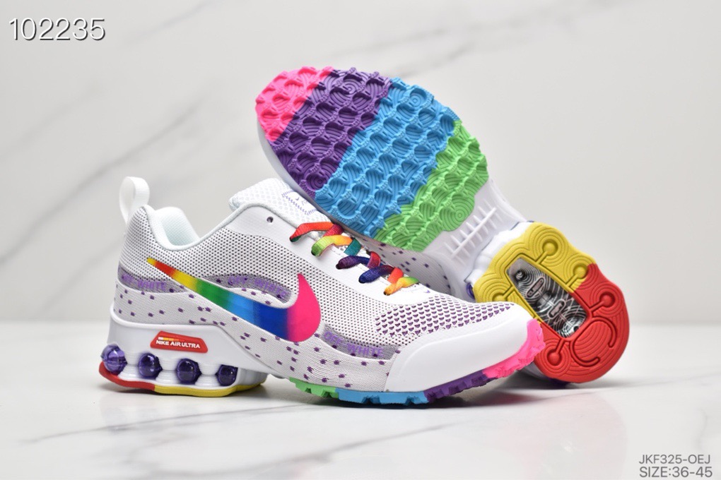 2020 Nike Shox Reax White Colorful Shoes - Click Image to Close